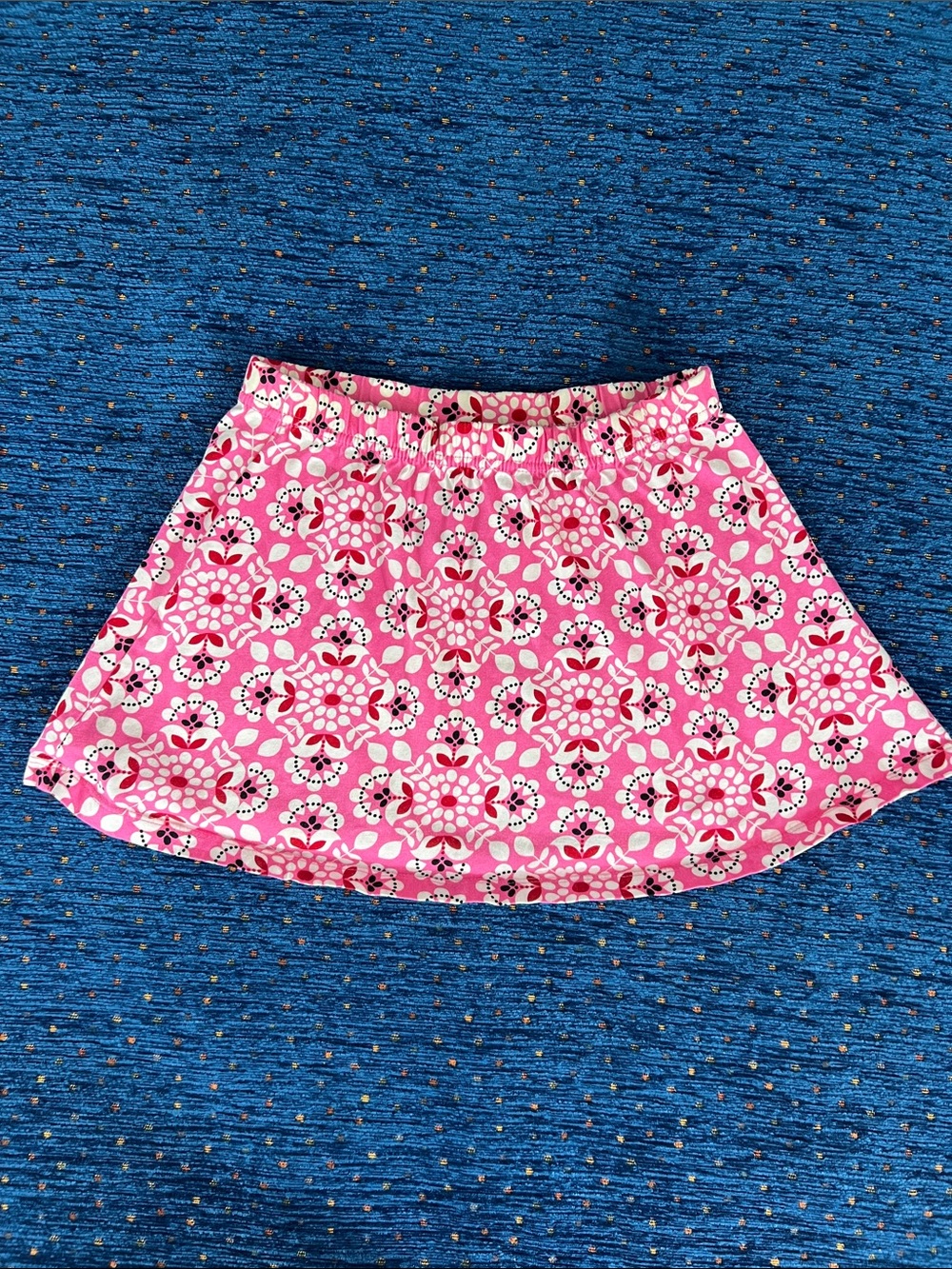 Hanna Andersson size 5 or 110cm Pink Floral flare Skirt, like new
